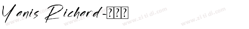 Yanis Richard字体转换